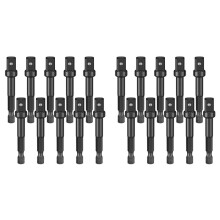 3/8 Impact Adapter, 20 Pack 3/8 Socket Adapter 1/4 Inch to 3/8 Socket Adapter Kit for Impact Driver, Automotive DIY