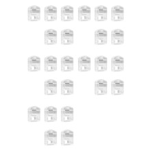 150 Unidades de Fio Dental Acrílico para Bordado, Organizadores de Fio Dental Transparentes, Bobinas de Fio Dental Fino, Bobinas de Fio para Ponto
