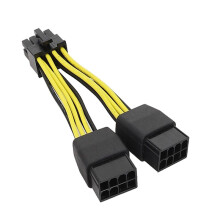 Dual 8Pin to 8Pin Power Cable Card Power Cord Cable for K80/M40/P100/V1 GPU 10cm, A
