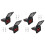 4PCS Plug Mounting Panel with Dust Cover, Panel Base with Dust Cover,Compatible with for Anderson SB175 Series 50A 1