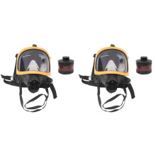 2X MF14 Chemical Gas Mask Chemical Biological,and Radioactive Contamination Self-Priming Full Face Mask Classic Gas Mask