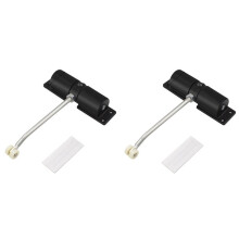 2X Cierrapuertas Automático de 180 Grados, de Metal, Ajustable, Resistente, con Resorte de Seguridad, Silencioso, para Puertas con Bisagras, Interior