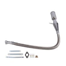 Tubo Flessibile Silenzioso In Argento per Motore A Gas da 80cc Parti Della Moto Sistemi di Scarico Tubo Flessibile Silenzioso