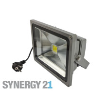 Synergy 21 LED Spot Outdoor Baustrahler 50W schwarzes Gehäuse - blau V2