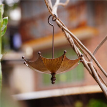 3X Umbrella-Shaped Bird Trough,Hanging Bird Feeder Tray for Outdoors Metal Bird Bath Pond or Drinker