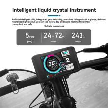 TFT-UKC1 Elcykel LCD-Skärm Färgglad Skärm för UART2 Protocol Controller Kompatibel med 24V-72V Ebike A