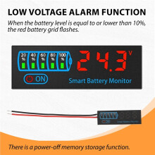 18650 Li-Ion Lipo Lithium Test 7-55V Acid Battery Level Indicator Tester LEDDisplay Meter Module Capacity VoltageMeter,C