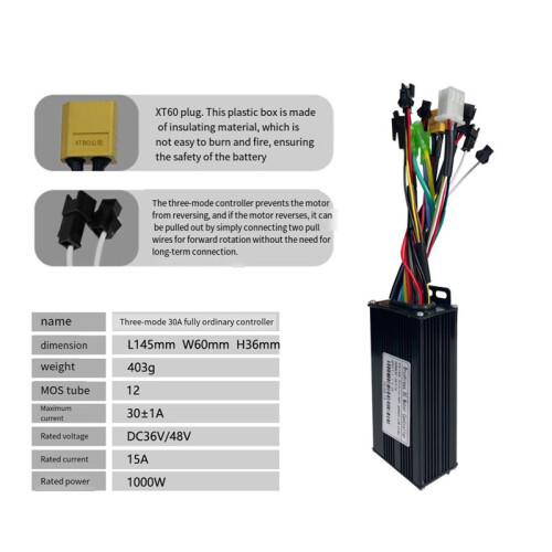 Ebike Motor Controller LCD LED Display 36V 48V 30A 750W 1000W 2 Model Sinuscontroller Elektrische Fiets EN06 Display 2