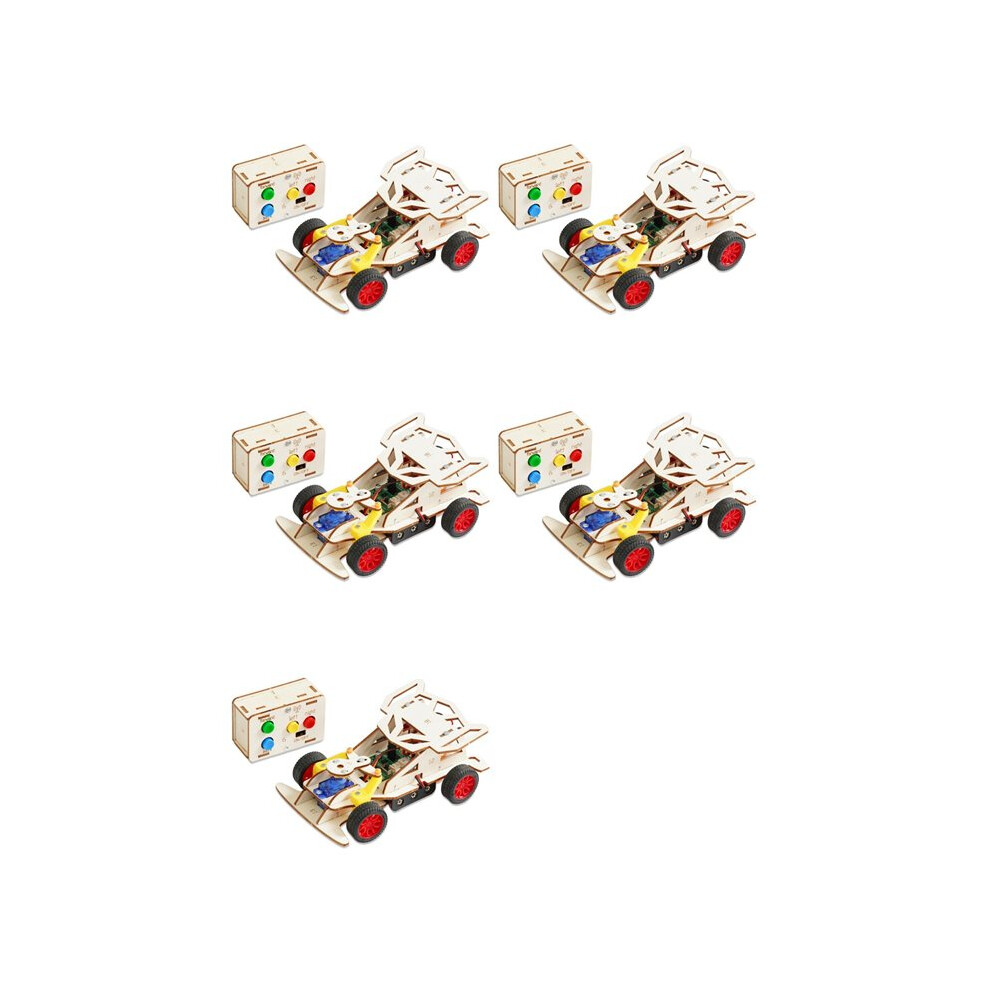 Photos - Wrench 5X DIY Wooden Remote Control Car Kit Four-Wheel Drive Racing Car Science Experiment Kits for Teen Kids Gifts