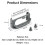 Phone Stand for 8BitDo Zero 2, Adjustable Mobile Phone Mount Adapter for Retro Gaming, PLA Clip Holder Black 6