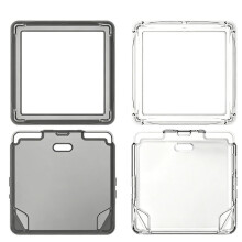 For Anbernic RG Rotate Game Console Protective Cover Transparent TPU Shock Resistant Case Clear Shell 2pcs