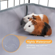 Guinea Pig Cage Liner Waterproof Non Slip Urine Proof Bottom Cover for Rabbits Hamsters Small Pets Home Use 90x60CM