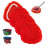 Pacote com 4 Cabeçotes de Mop Substituíveis Compatíveis com o Mop de Microfibra Chenille  EasyWring Vermelho 2