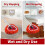 4 Pack Mop  Replacement Compatiable for  EasyWring Red Microfiber Chenille Mop Pad 6