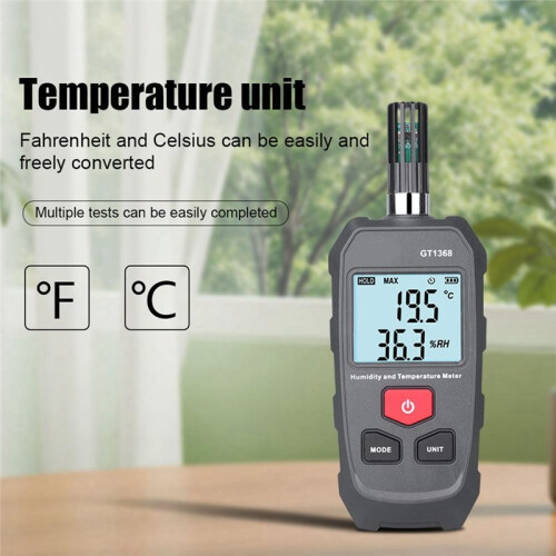 Digitale Temperatuur Vochtigheidsmeter Handheld Hygrometer Temperatuur Tester Temperatuur Vochtigheidsmeter Weer Sensor 2