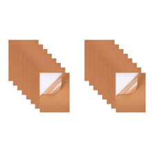 Pack of 16 Cork Board Self-Adhesive 1mm Thickness 30 X21 cm Cork Wall Pin Board DIY Cork Board