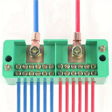 5X Fj6 Single-Phase Wire Junction Box 12 Export, Brass Terminal Block, for Home Distribution,  to Support 200A, 220V