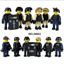 12pc SWAT & FBI Police Figures Set - Urban Tactical Minifigures & Weapons (Lego Compatible)