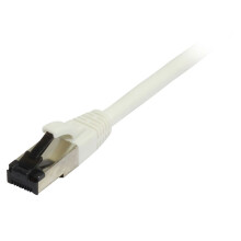 Patchkabel RJ45, CAT8.1 2000Mhz,  5m, weiss, S-STP(S/FTP), TPE/LSZH(SuperFlex), AWG26, Synergy 21