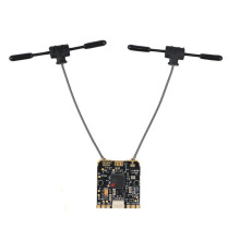 Receptor ELRS de 2,4 GHz com Diversidade, Antenas Duplas em T, 250 MW, Telemetria e Wi-Fi para Drones de Longo Alcance, Barcos Robóticos de Asa Fixa.