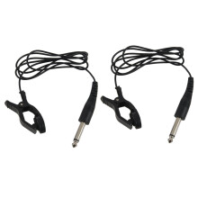 2X Black Universal Guitar Acoustic Clip Pickup Piezo Contact Microphone