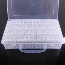 4X 64 Grids Diamond Paint Storage Box Portable Seed Bead Organizer Case DIY Nail Art Plastic Container