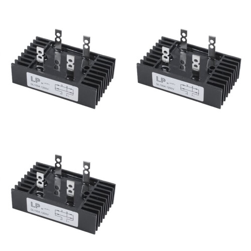 3X 100Amp 1200Volts 4 Pins 1 Phase Diode Bridge Rectifier QL100 Type
