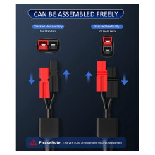 4X 4-in-1 Zonnepaneelconnector Verlengkabelsplitter voor Anderson-Connector -Adapter Stekker XT60 Vrouwelijke Aansluiting