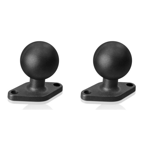 2X Base de Montagem de Losango de Alumínio com Cabeça de Esfera de Borracha de 1,5 Polegadas Base de Montagem de Motocicleta para Dispositivos de