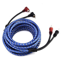 6X Amplificatore per Cavo Audio Stereo da 5M 2 RCA A 2 RCA Plug Car