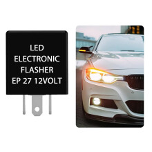 2X Relé Intermitente LED EP27, Relé Intermitente de 5 Pines para Señal de LED, Indicador Intermitente Electrónico para Fijar la Luz Intermitente