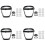 4X Work Protection Mask Full Face Protector Shield Transparent Facial Protector Face Dustproof with 40 Filter Black 1