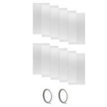 10 St Sandblästringskåpslinsöverdrag 22x10 Tum Abrasiv Fönsterblästringskåp Inre Lins Skydd Klar Sandblästringsfilm