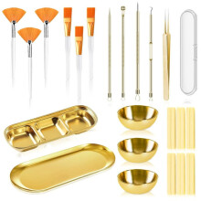 28 Stuk Gouden Estheticus Benodigdheden Kit Blackhead Verwijderaar Comedone Extractor Set voor Gezichts Pore Reiniging Huidverzorging