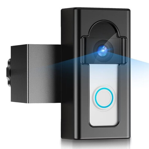 Anti-Theft No-Drill Video Doorbell Mount, Non-Blocking Motion Sensor Door Bracket
