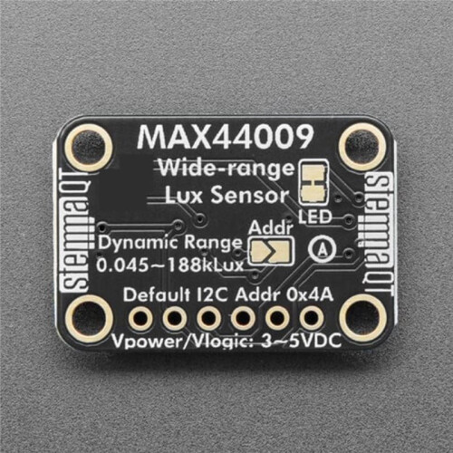 MAX44009 Lux Sensor Wide-Range Lux Sensor 0.045-188000 Lux I2C Interface for Adafruit 6490
