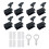 Window Locks,Sliding Window Locks with Key,Easv to Install,Adjustable Security Window Lock for Patio Bedroom Home, 8PCS 1