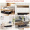 Under Bed Storage with Wheels Rolling Underbed Organizer with Clear Lid & Dividers 4