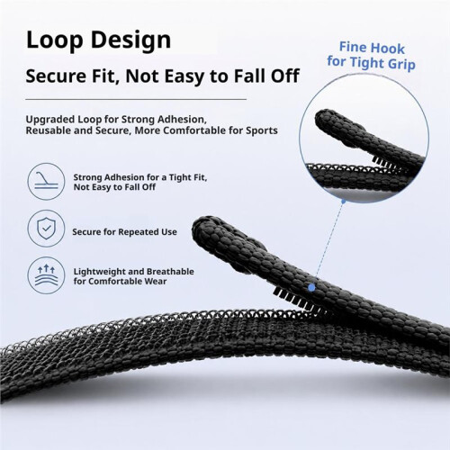Air Nylon Watch Strap Breathable Braided Loop Bracelet Adjustable Replacement Wristband Accessory for  Black 2