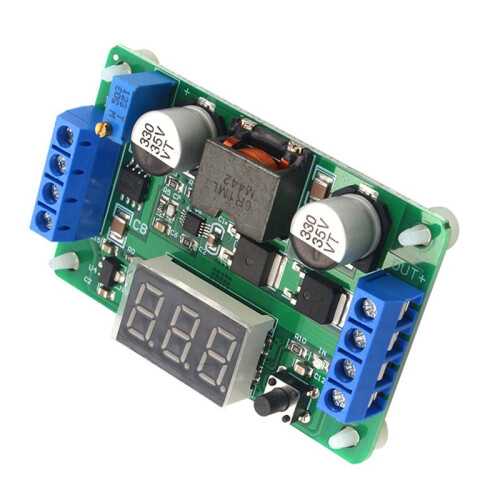 LTC1871 100W - Step  Boost Converter 3.5V-30V Power Supply Module with LED Digital Voltmeter for DIY Projects 1