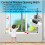 Window Locks,Sliding Window Locks with Key,Easv to Install,Adjustable Security Window Lock for Patio Bedroom Home, 8PCS 4