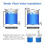 2er Pack 3/4" Top-Einlass Wasserfloatventil, Automatisches Wasserstandregelventil für Wassertank, Wassertröge, Pool, Viehhaltung 5