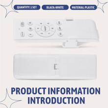 Kit de Télécommande Universelle pour Ventilateur de Plafond DC24V 30W avec Moteur 7508, Fonction de Minuterie à 6 Vitesses, Télécommande de