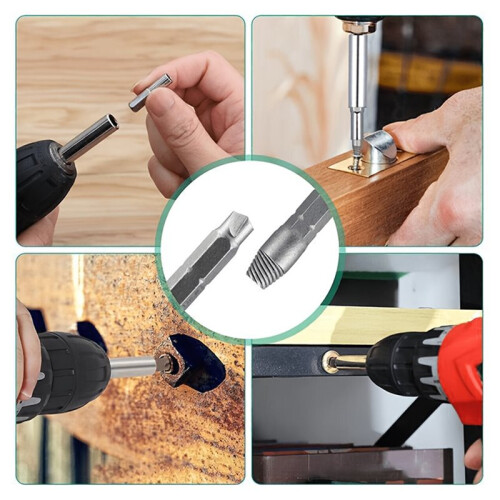 Damaged Screws Extractor Set Remover Drill Bits for Broken Stripped Screws Bolts with Socket Adapter Extension Holder 2
