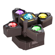 70W 4-Arm Magic Stage Light, RGBW LED DJ Light with Remote & DMX Control for Disco Party Bar A EU Plug