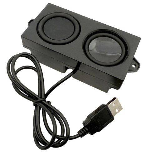 Caixas de Som USB 4Ohm 5W para Laptop com Driver de Placa de Som Conecte e Use e Woofer para PC Industrial
