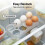 2pcs 8 Grids Refrigerator Egg Tray, Transparent Egg Holder for Kitchen Cabinet 5