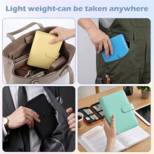 Raccoglitore Notebook A6 In PU Pelle da 6 Pezzi, Organizzatore Personale In PU con Capacità di 120 Fogli, Chiusura Magnetica Impermeabile
