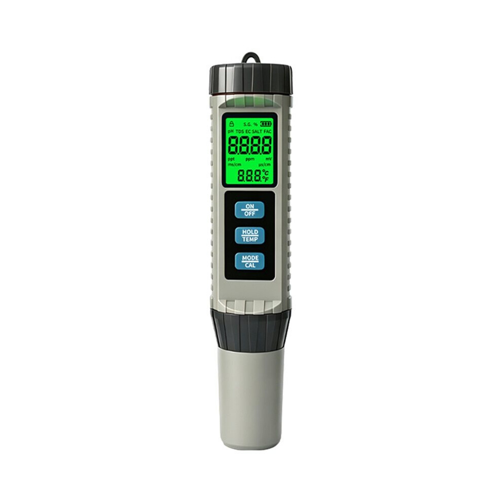 Photos - FM Transmitter 8-in-1 Water Quality Tester TDS/EC/SAL/S.G/Temp/ORP/PH/CL for Laboratory, Pools, Aquariums, Drinking Water