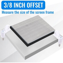 24 Pack 3/8 in Nylon Window Screen Clip with Screws Offset Clips for Fastens Storm Window, Storm Panels(White)